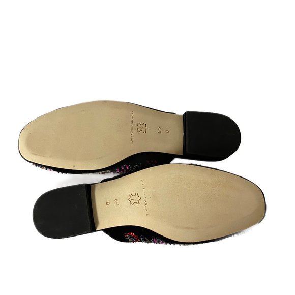 NIB LOEFFLER RANDALL QUIN BEADED SEQUIN VELVET MULES - Picture 10 of 11